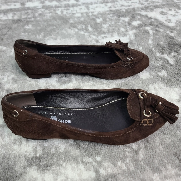 THE ORIGINAL CAR SHOE Loafers Tassels Leather - Picture 4 of 10
